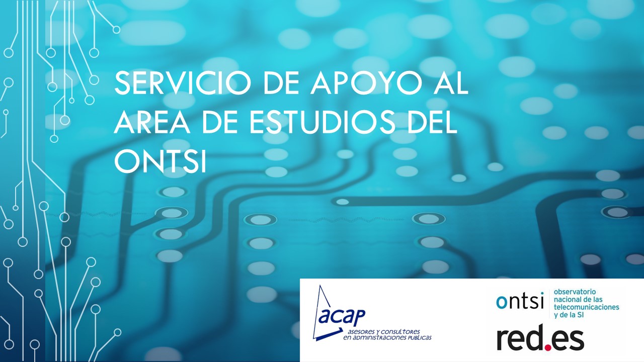 Servicio de apoyo al Área de Estudios del ONTSI